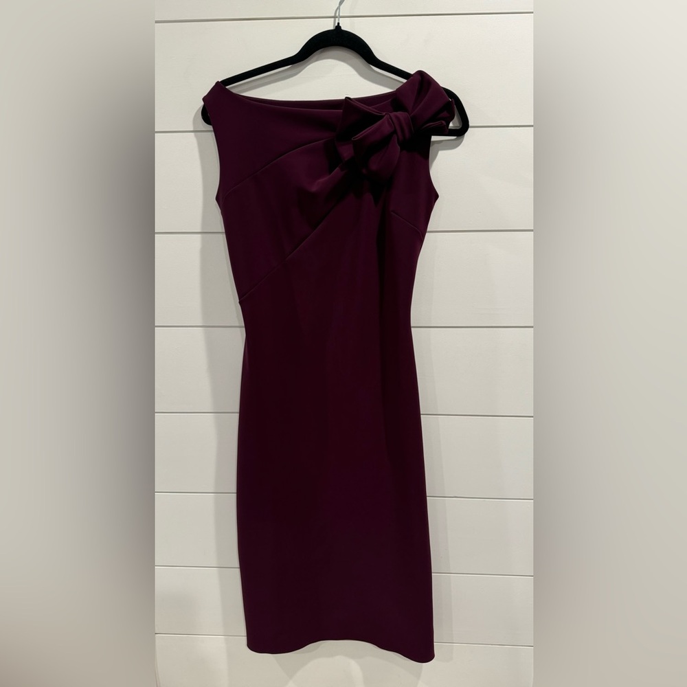 Chiara Boni purple Shoko bow accent dress